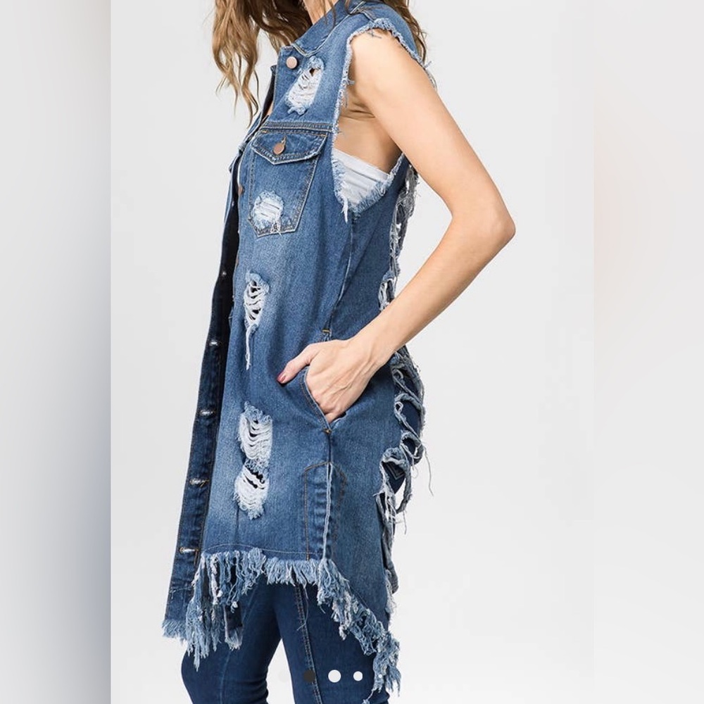 Denim Vest - Picture 3 of 4